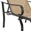 3 Pack Patio Lounge Chair, Outdoor Chaise Lounge with 5 Adjustable Backrest, Sturdy Steel Frame, Sunbathing Recliner, Beach Chair