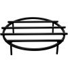 VEVOR Fire Pit Grate, Heavy Duty Iron Round Firewood Grate, Round Wood Fire Pit Grate 18", Firepit Grate with Black Paint