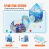 VEVOR 3 in 1 Kids Play Tent with Tunnel, Basketball Hoop for Boys, Girls, Babies and Toddlers