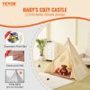 VEVOR Kids Play Tent, Teepee Tent for Kids 1-5 Years Old, Tent for Kids with Windows for Indoor and Outdoor