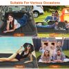 Inflatable SUV Air Mattress Thickened Camping Bed Cushion with Pillow Air Pump Storage Bag PVC Flocked Car Bed for Home Car Travel Camping